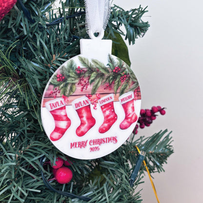 Personalised Stocking Christmas Ornament
