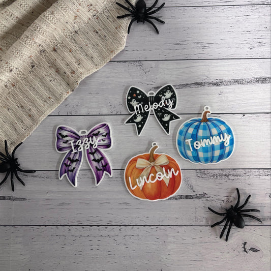 Personalised Halloween Basket Tags
