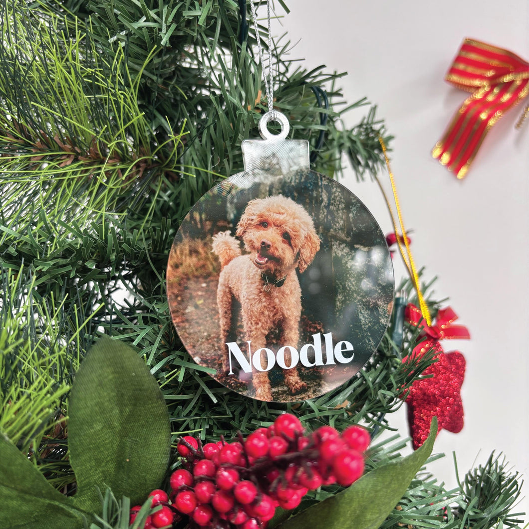 Custom Photo Christmas Ornament