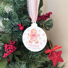 Load image into Gallery viewer, Personalised Baby&#39;s First Christmas Ornament
