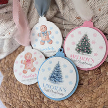 Load image into Gallery viewer, Personalised Baby&#39;s First Christmas Ornament

