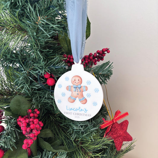 Personalised Baby's First Christmas Ornament