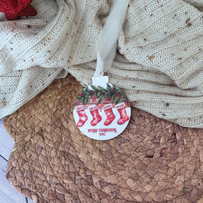 Personalised Stocking Christmas Ornament