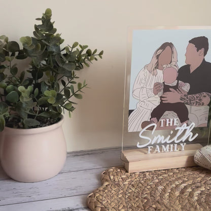 Custom Photo Illustrated Acrylic Keepsake