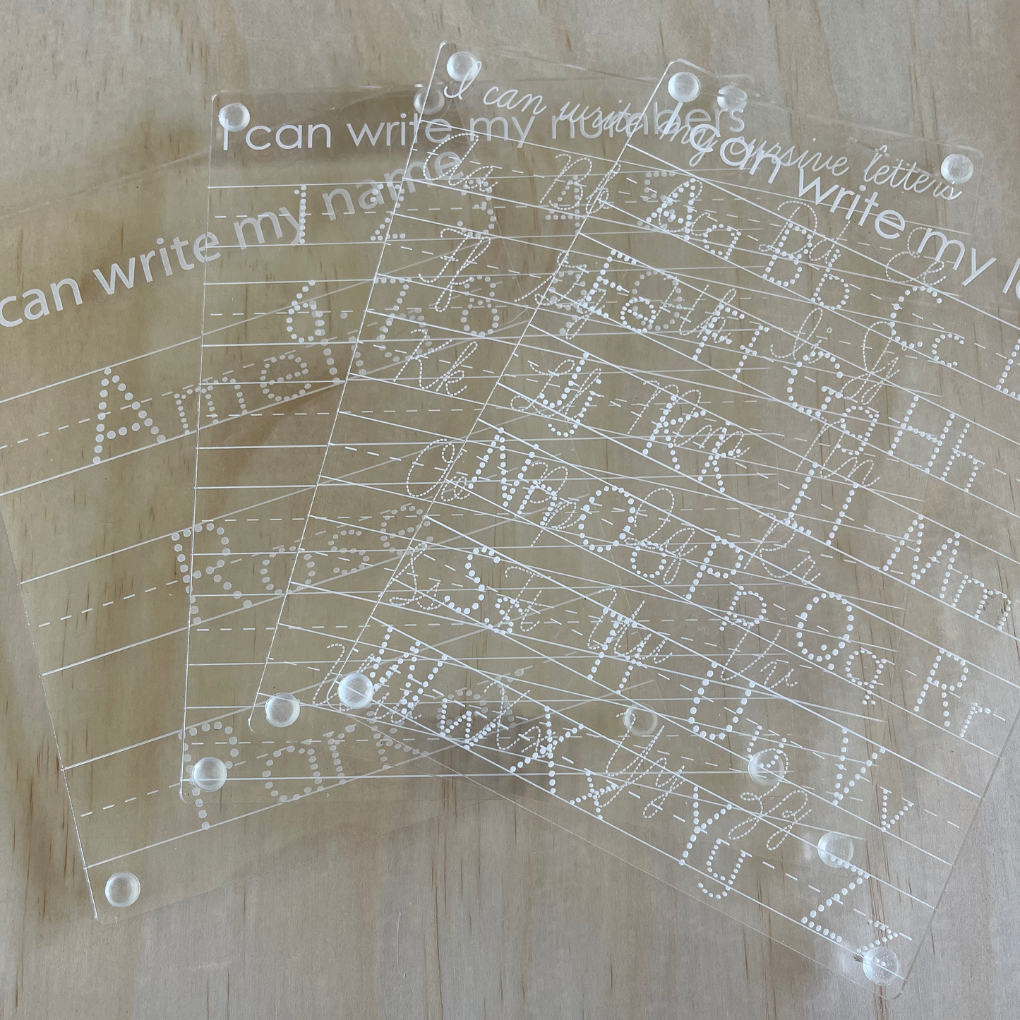 Set of 4 ‘I Can Write My …’ Boards