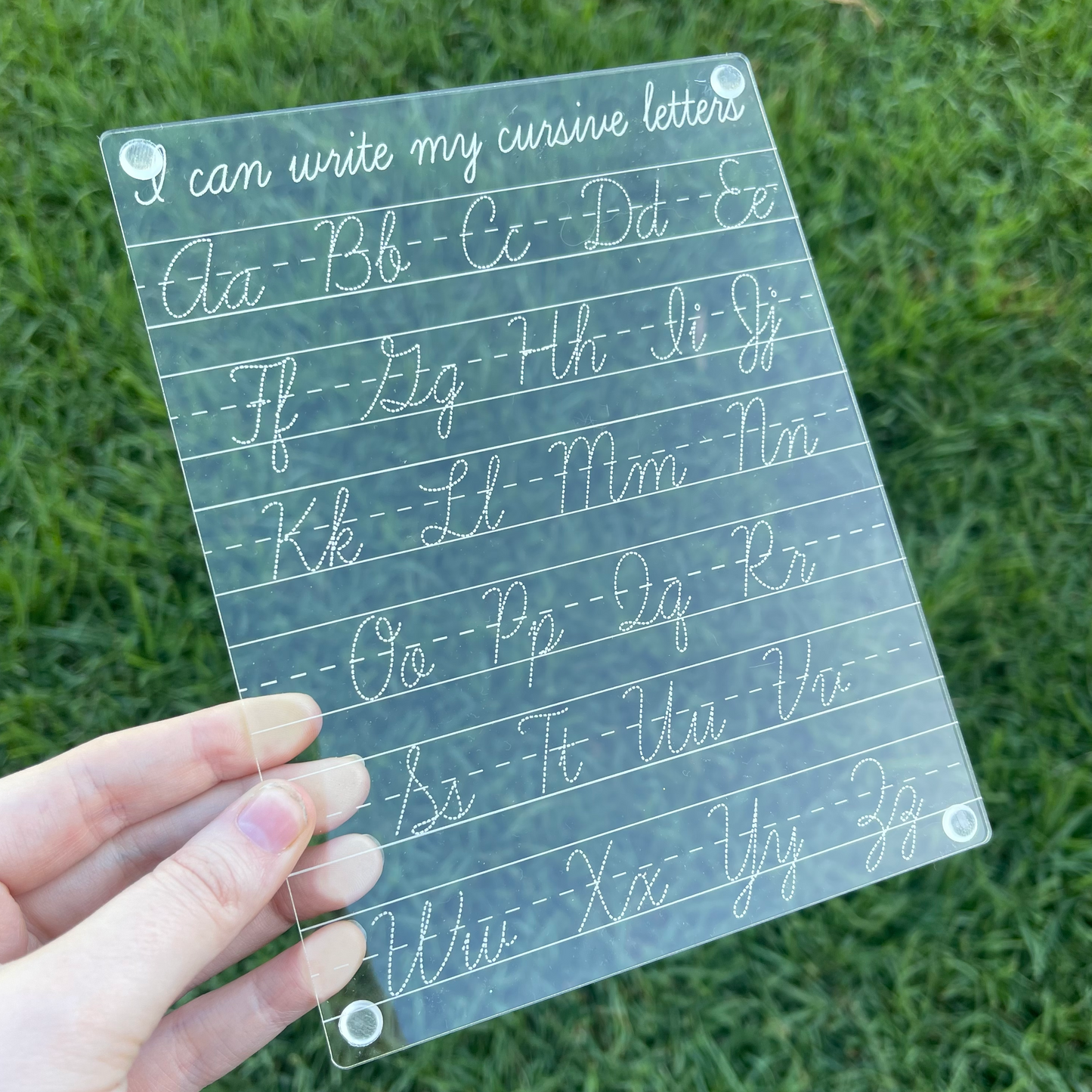‘I Can Write My Cursive Letters’ Board