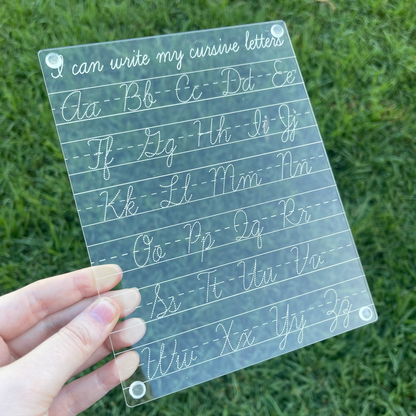 ‘I Can Write My Cursive Letters’ Board