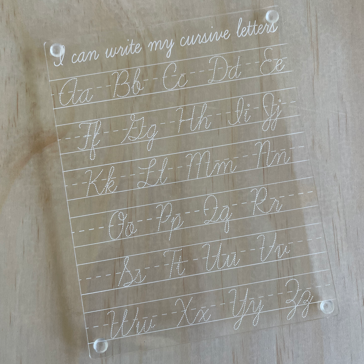 ‘I Can Write My Cursive Letters’ Board