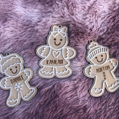 Personalised Gingerbread Christmas Tree Ornaments