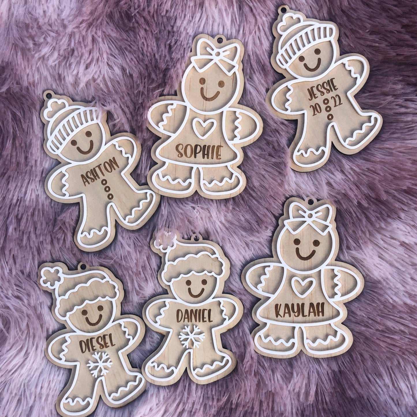 Personalised Gingerbread Christmas Tree Ornaments