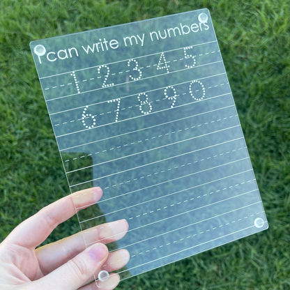 ‘I Can Write My Numbers’ Board