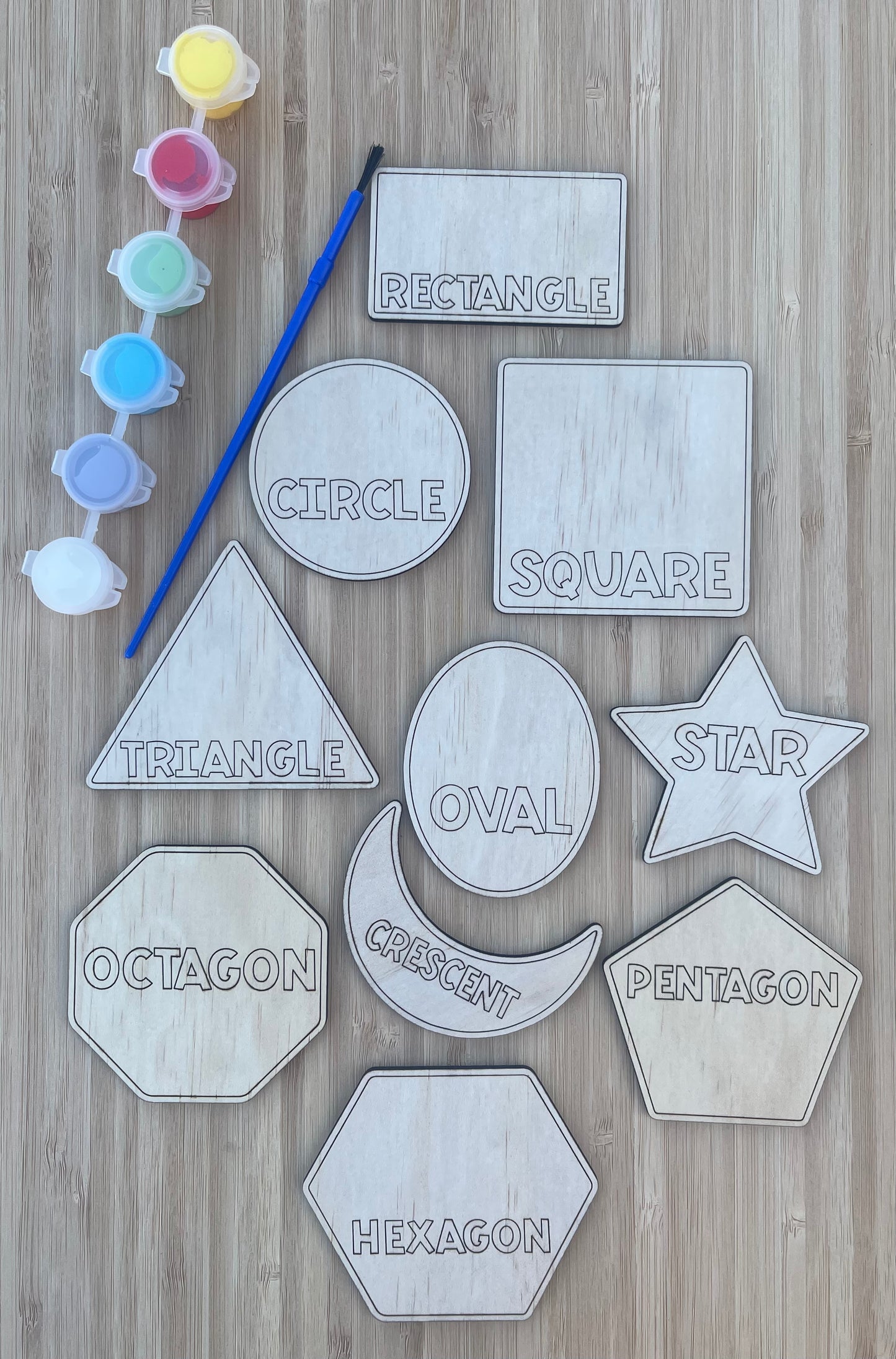 DIY Wooden Painted Shapes