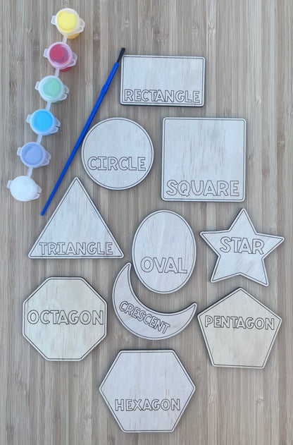 DIY Wooden Painted Shapes