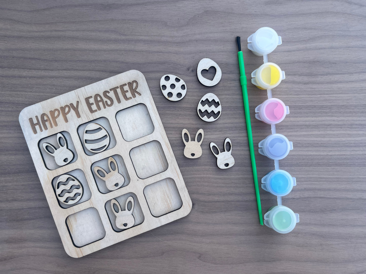 DIY Painted Easter Tic Tac Toe