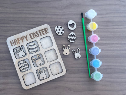 DIY Painted Easter Tic Tac Toe
