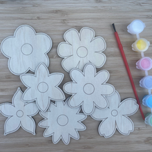 Load image into Gallery viewer, DIY Wooden Painted Flowers
