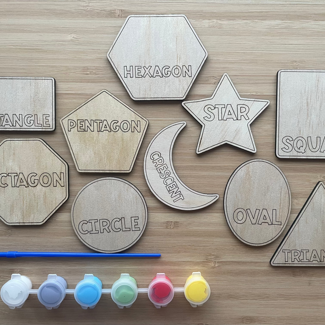 DIY Wooden Painted Shapes
