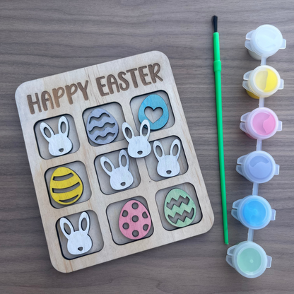DIY Painted Easter Tic Tac Toe