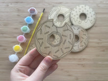 Load image into Gallery viewer, DIY Wooden Painted Donuts
