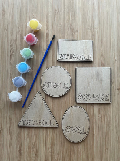 DIY Wooden Painted Shapes