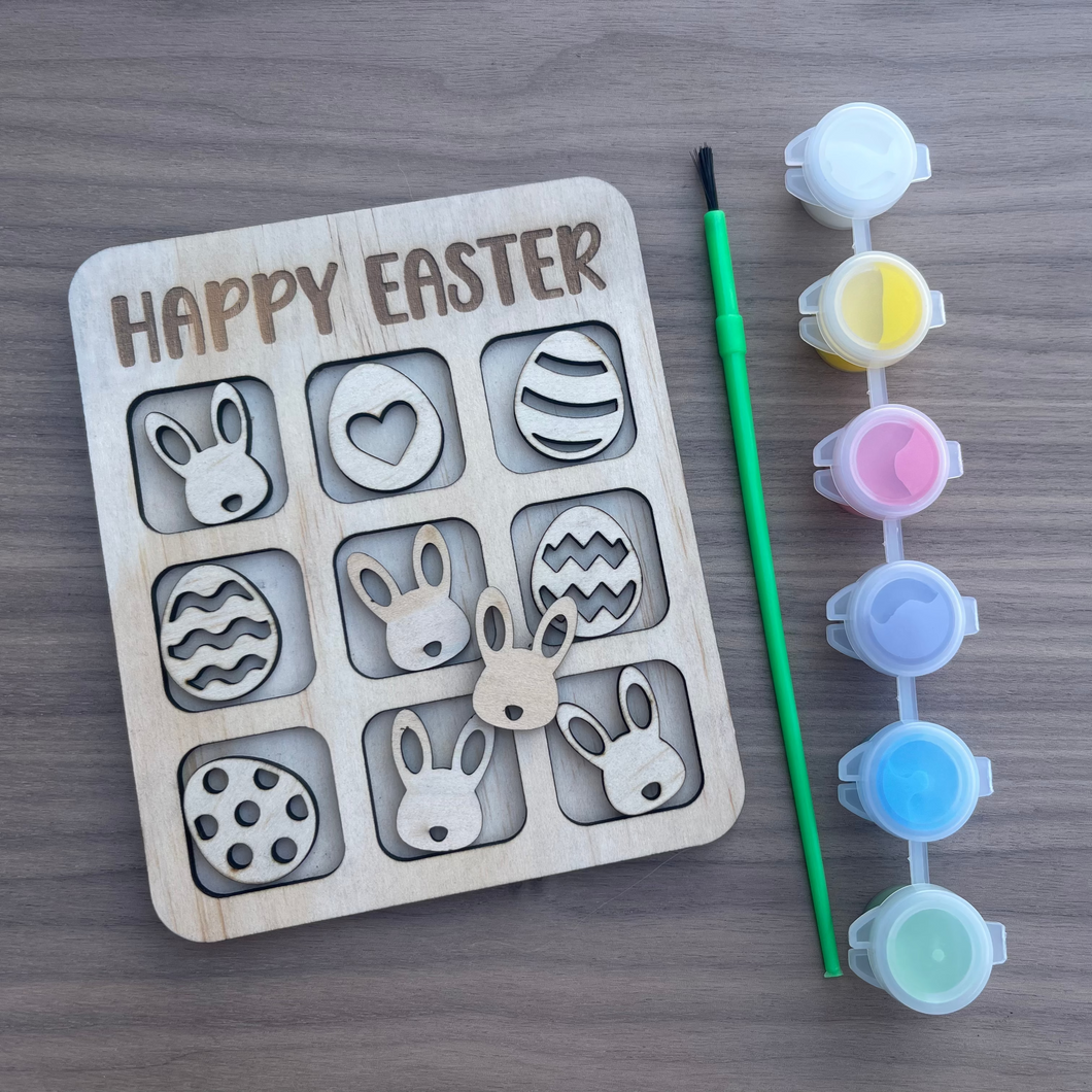 DIY Painted Easter Tic Tac Toe
